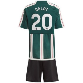 Manchester United Dalot 20 Lasten Vieras 2023-24 - Jalkapallo Pelipaidat (S/S)